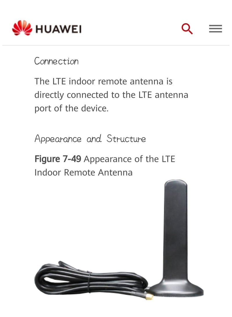 HUAWEI-5G-Antenna  Omni-directional Antenna,698MHz-960MHz/1710MHz-2690MHz,1.0dBi(698MHz-960MHz)&3dBi(1710MHz-2690MHz) - Image 4
