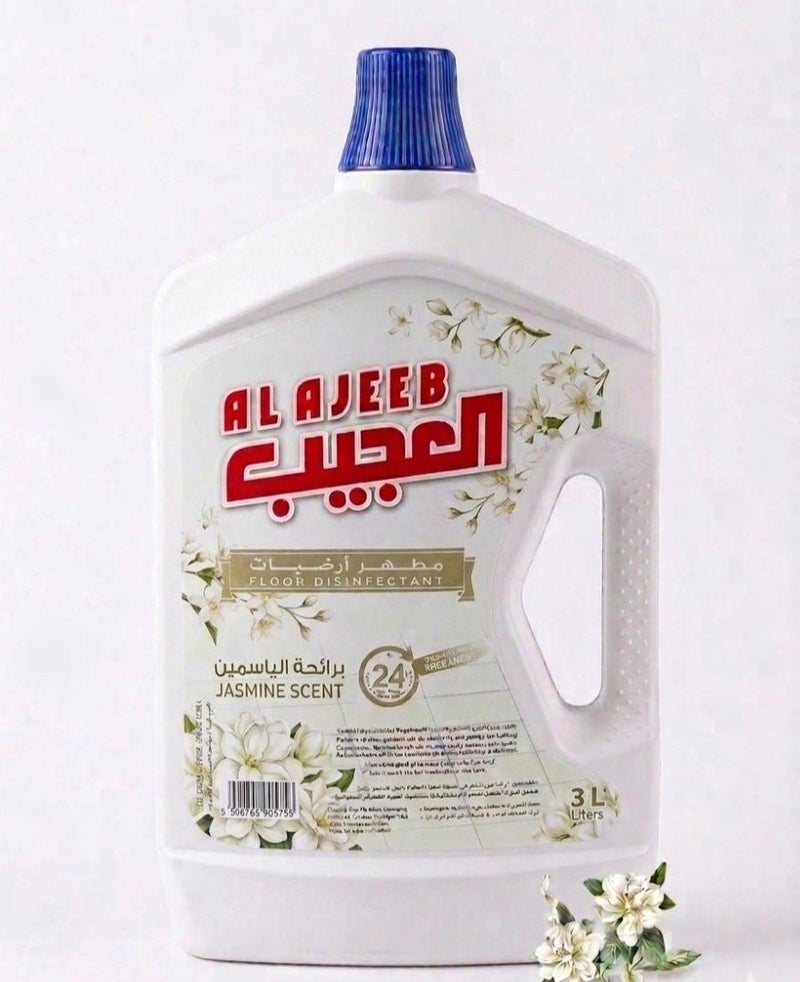 Ajeeb FLOOR DISINFECTANT JASMINE SCENT 3LTR AL AJEEB - Image 1