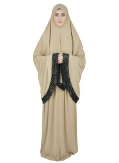 DAMAS COLLECTION Two Piece Islamic prayer dress women with Lace - Prayer Clothes for Women - Prayer Abaya For women - Jilbab 2 piece, Umrah essentials for women - Prayer set  - Image 4
