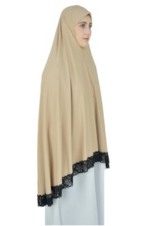 DAMAS COLLECTION Two Piece Islamic prayer dress women with Lace - Prayer Clothes for Women - Prayer Abaya For women - Jilbab 2 piece, Umrah essentials for women - Prayer set  - Image 5