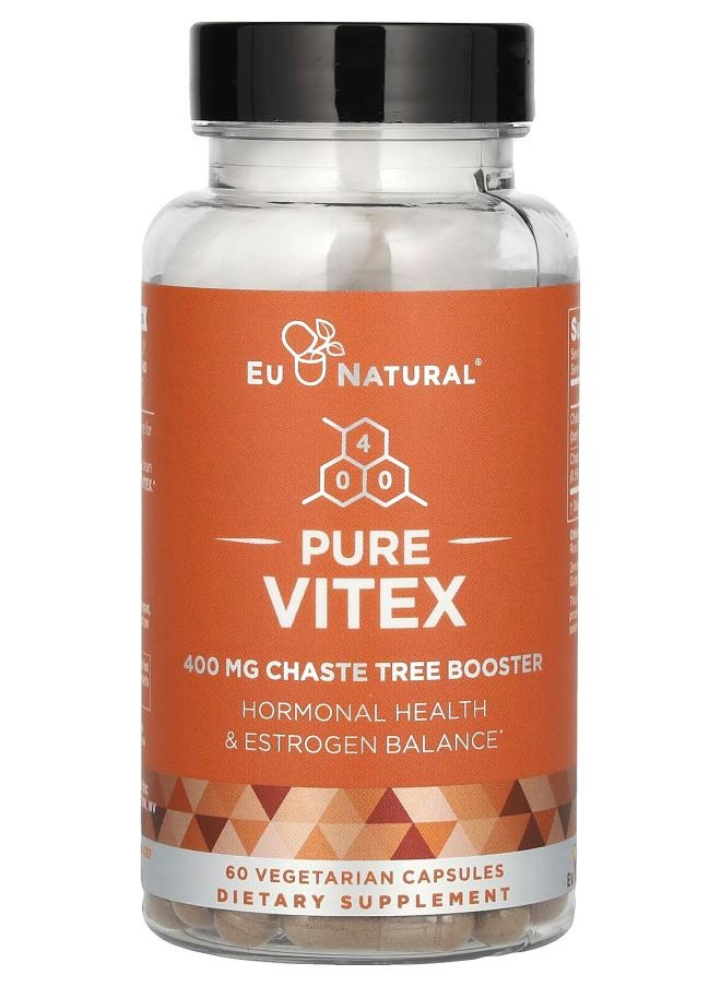 Eu Natural Pure Vitex 400 mg 60 Vegetarian Capsules 