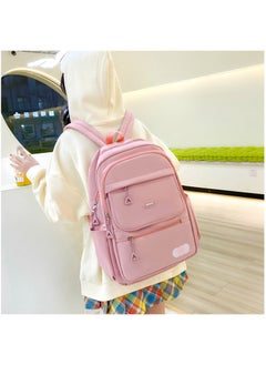 ماركة غير محددة SG5530 شنطة ضهر اربع قطع كاجول فاشون للجنسين مناسبه للمدرسة واللاب توب و لحمل كافة الاغراض - بينك  - Image 4