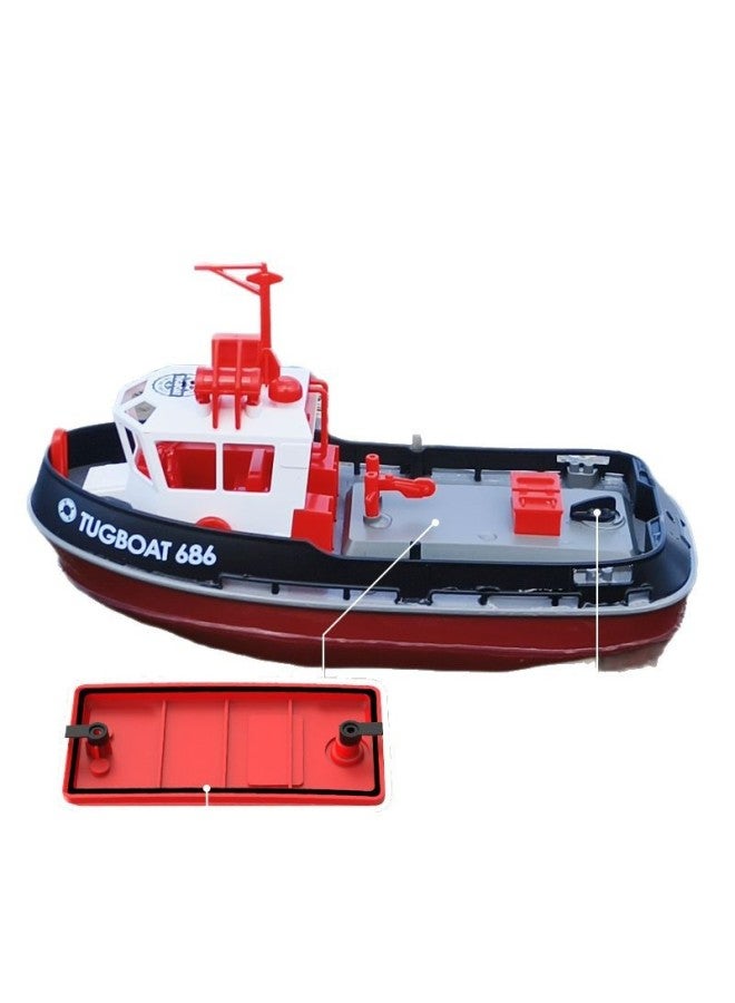 Genuine Goods Remote Control Boat Children's Large Turbojet High-speed Speedboat Can Go Down The Water High-horsepower Electric Boat Model Toy-Color: Tx725-red Tumbler Hull-Specification:Standard Single Battery  - Image 4