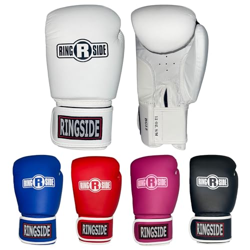 Ringside Striker Boxing Training Sparring Gloves, Small/Medium, White - Image 4