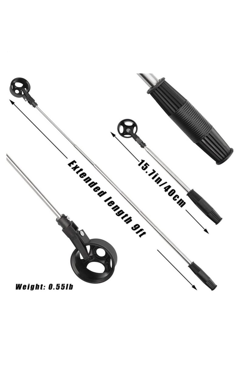 المسترجعة كرات الجولف 79 بوصة 8 أقسام الفولاذ المقاوم للصدأ تلسكوبي ممسك الكرات أداة التقاط مساعدات تدريب الجولف اكسسوارات - Image 2