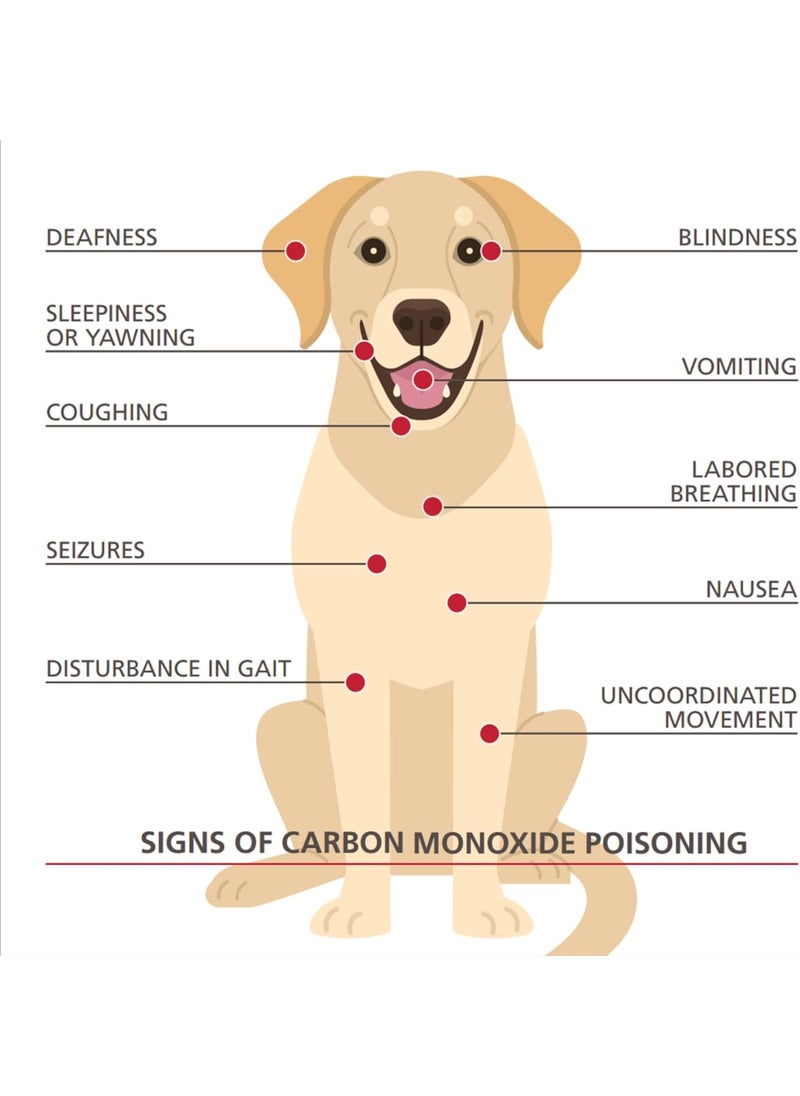 Kidde Kidde UltraSensitive Carbon Monoxide Detector for Pets Health or Medical Conditions Battery Powered with Digital Display UNIT  - Image 3