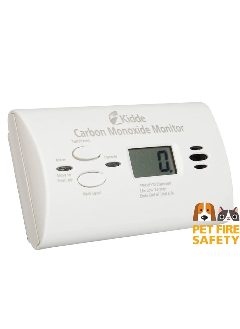 Kidde Kidde UltraSensitive Carbon Monoxide Detector for Pets Health or Medical Conditions Battery Powered with Digital Display UNIT  - Image 2