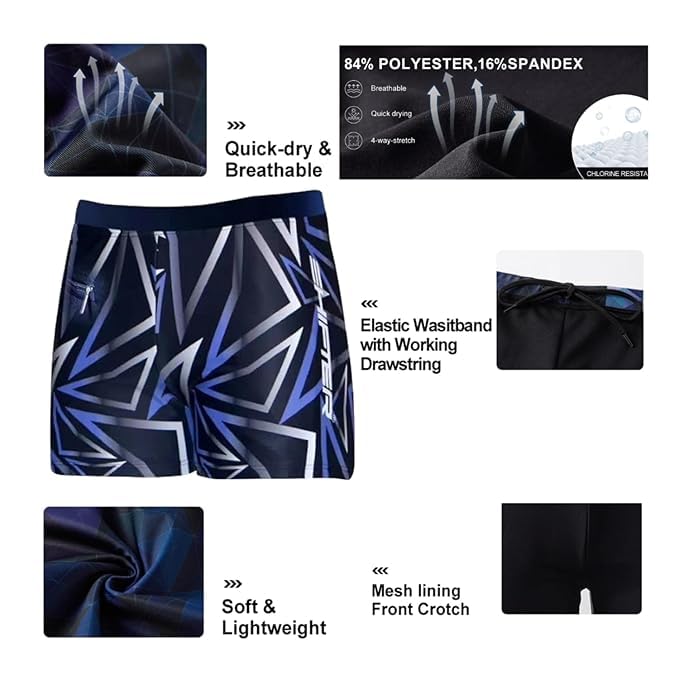 Wetex Premium Boy's Item Name Swimming Kit with 1 Shorts , 1 Anti Fog Goggles , 1 Silicone Cap , 1 Nose Clip 2 Ear Plugs (Black, 10-11 Years) - Image 4