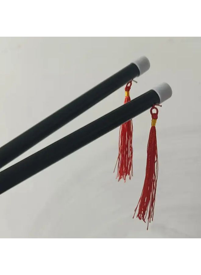 Magic Trick Sticks Instant Reset Mentalism Props 2pcs Red Black PP Material - Image 1