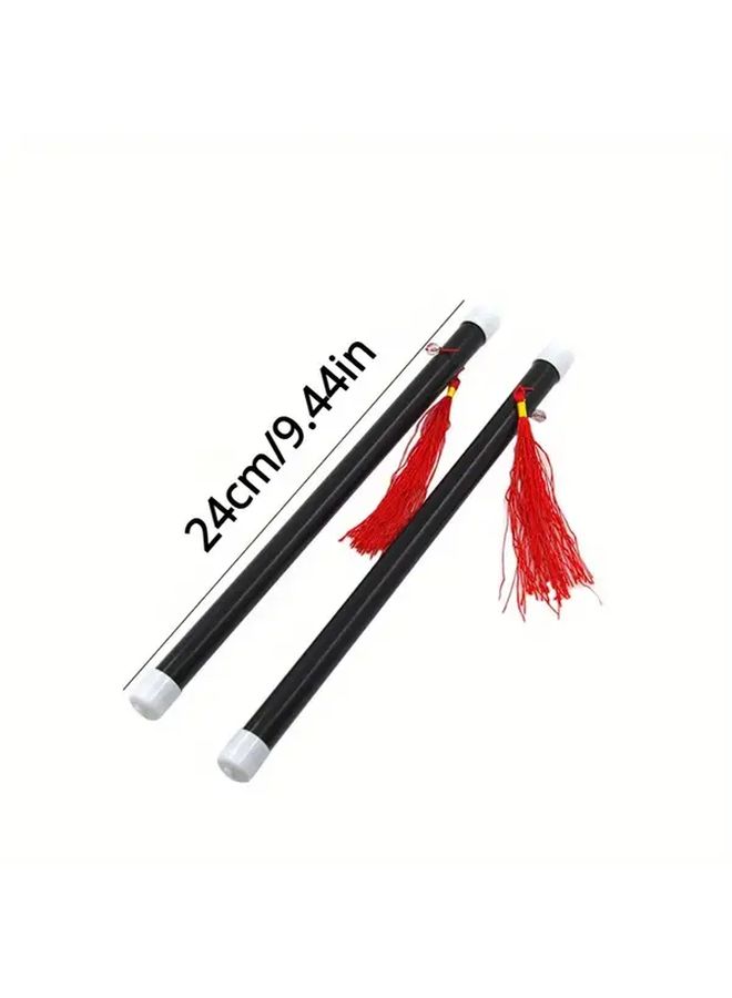 Magic Trick Sticks Instant Reset Mentalism Props 2pcs Red Black PP Material - Image 2