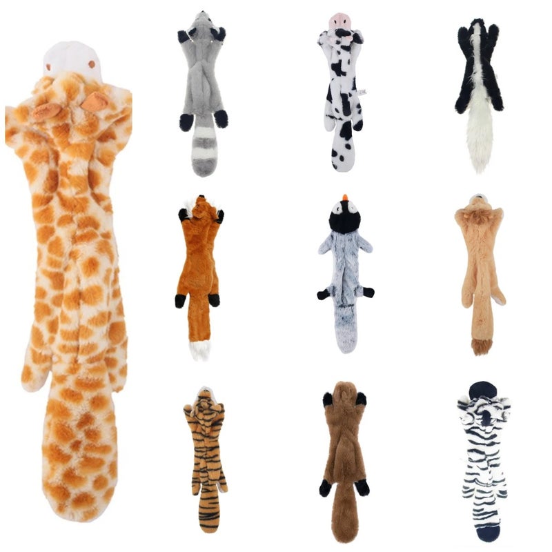 Y&D Cute Cartoon Animals Plush Pet Toys Squeaky Dog Chew Toys for Dogs and Cats - Image 5