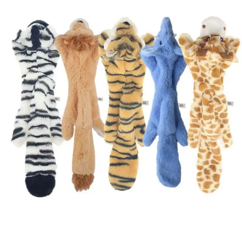 Y&D Cute Cartoon Animals Plush Pet Toys Squeaky Dog Chew Toys for Dogs and Cats - Image 4