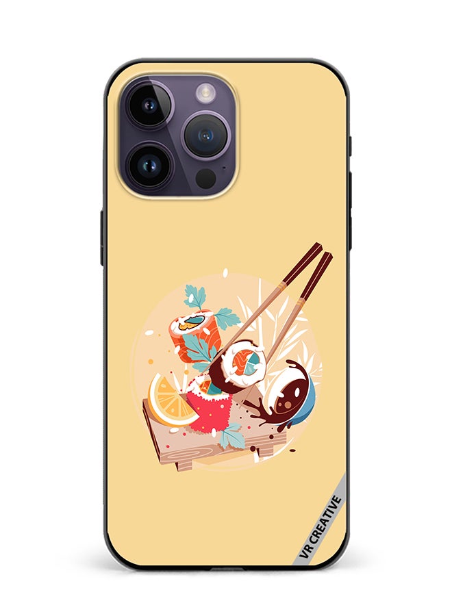 VR CREATIVE Protective Case Cover For Apple iPhone 16 Pro Max Sushi Design Multicolour