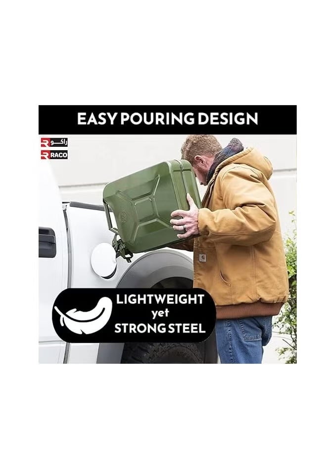 Empty Fuel Can - 5L - Heavy-Duty Jerry Can with Rubber Gasket and Leak-Proof Construction - Ideal for Gasoline, Diesel, Water, Vehicles, Outdoor, Workshop, Liquid Storage, and Emergency Use - Image 5