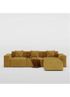 Poppins Home Modular L-Shaped Sofa with Chaise, Track Arms, and Deep Seating Comfort  - Image 4