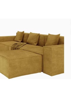 Poppins Home Modular L-Shaped Sofa with Chaise, Track Arms, and Deep Seating Comfort  - Image 5
