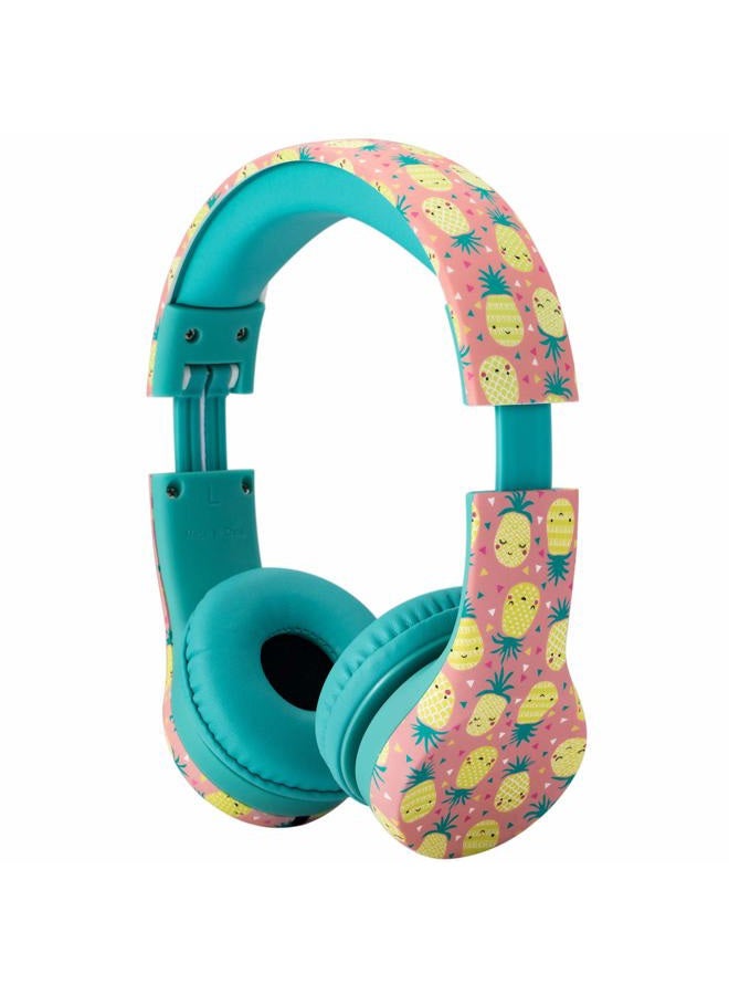 Snug Play+ Kids Headphones with Volume Limiting for Toddlers (Boys/Girls) - Pineapples - Image 2