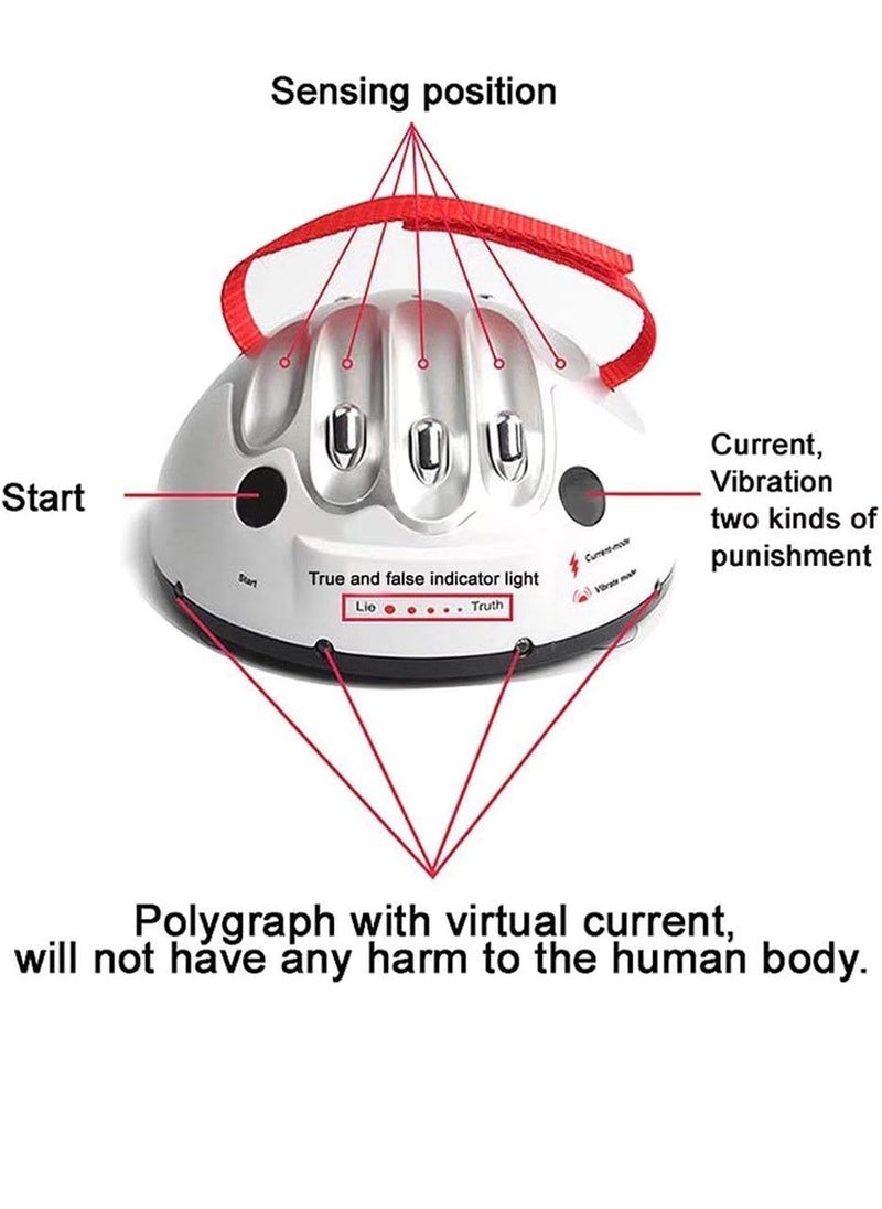 QUTOOB Polygraph Test Truth or Dare Game, Electric Shock Lie Detector Novelty Game, Tricky Family Game for Kids And Adults, Party Game To Play With Friends, Family And Colleagues, Best Gift Choice  - Image 4