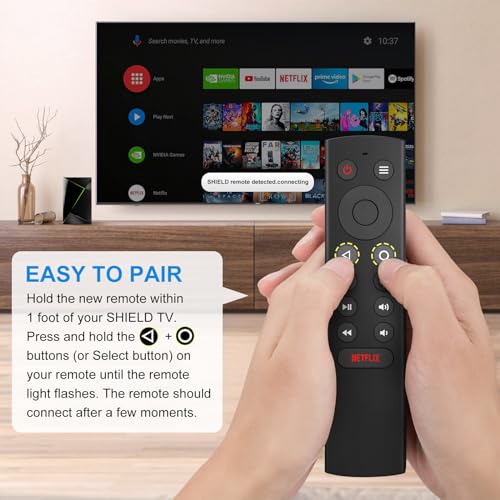 LOUTOC Voice Replacement Remote Control for NVIDIA Shield TV and NVIDIA Shield TV Pro Streaming Media Player 2015/2017/2019 All Models - Image 4