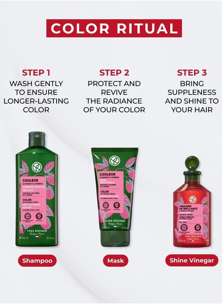 Yves Rocher Shine Shampoo With Raspberry Vinegar-Sulfate Free  - Image 4
