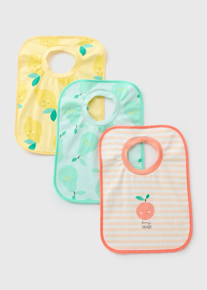 Matalan 3 Pack Multicolour Jersey Bibs