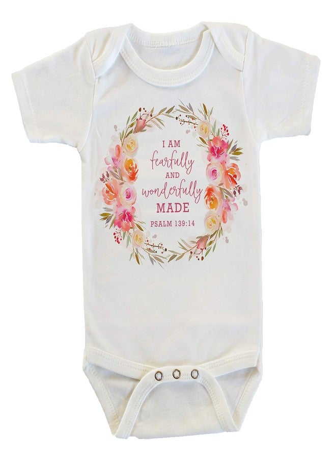 Witty and Bitty Fearfully and Wonderfully Made Psalms Chapter 139:14 Onesie/Bodysuit (0-3 months) - Image 1