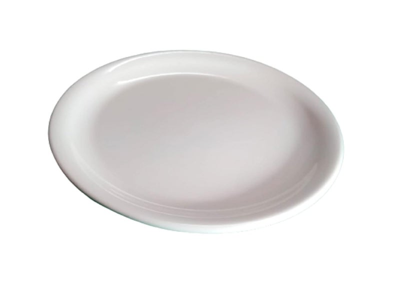 Servewell Melamine Dinner Serving Plate Set of 2 White - Image 1