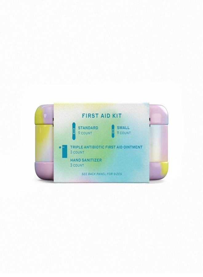 Welly Quick Fix Colorwash, On The Go First Aid Kit, Assorted Bandages, Ointments, and Hand Sanitizer, Tie Dye Patterns, 2 Pack - Image 4