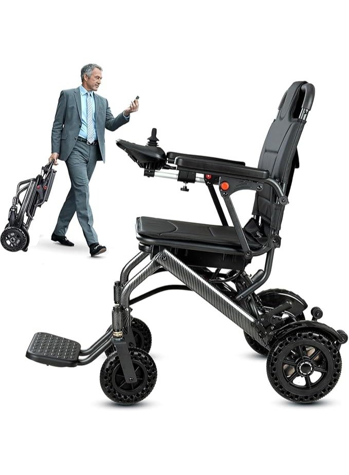 Cool Baby Electric Wheelchairs for Adults Lightweight Foldable, Wheelchairs for Adults Only 13.5kg, Can Last 12km, for Outdoor Light Home Travel (Maximum Bearing Weight 220 lbs) - Image 1