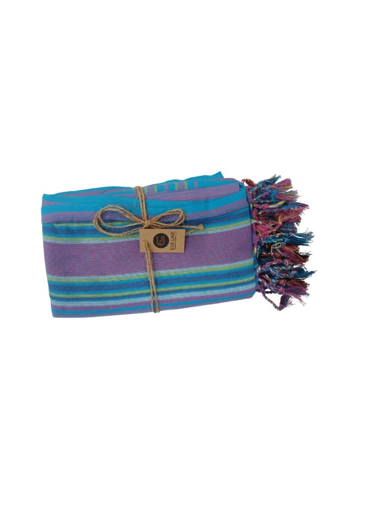 Swahili Kikoy Coastal   Beach Towel Large Absorbent Bath Towel 100% Organic Cotton Soft Travel Towels 102*178cm - Image 1