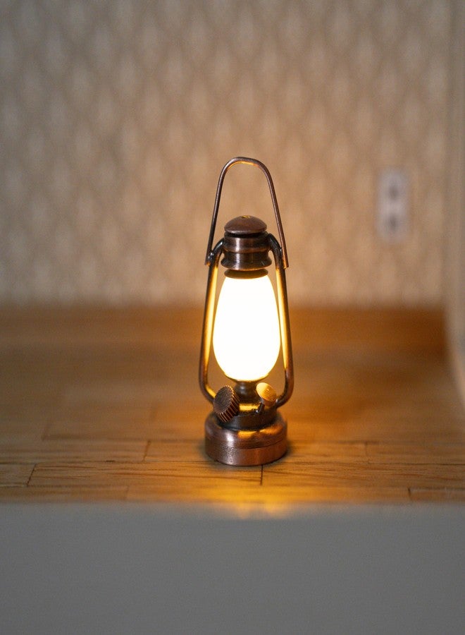 Waldosia 1:12 Scale Dollhouse Miniature LED Oil Lamp Lantern - Image 4