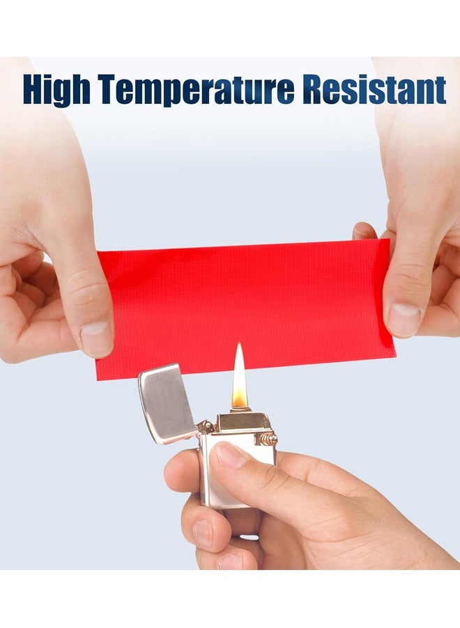 2-Pack Duct Tape Heavy Duty Waterproof Red, Total Strong Adhesive Duct Tape No Residue Bulk(20m*5cm) - Image 4