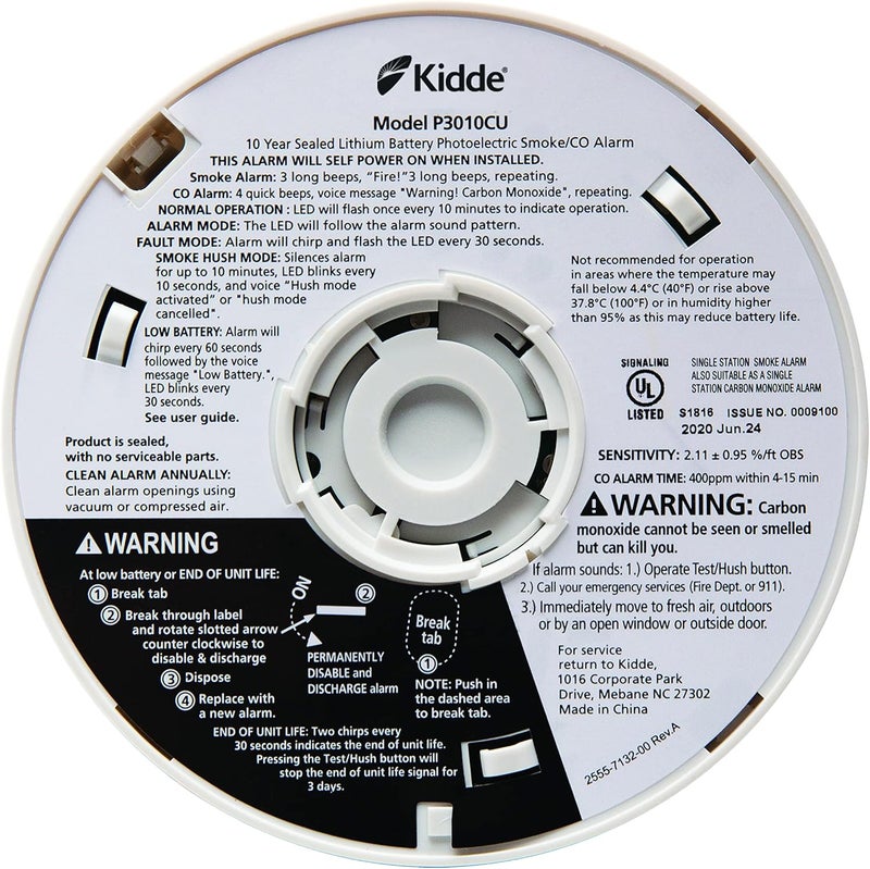 Kidde Smoke & Carbon Monoxide Detector, 10-Year Battery, Voice Alerts , 1 Count ( Pack of 1) - Image 4