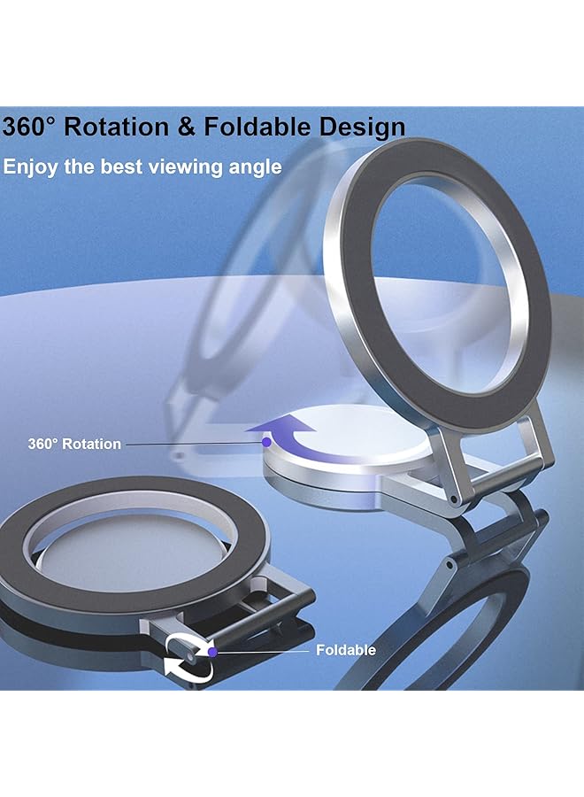 KASTWAVE Car Phone Mount For Magsafe, Magnetic Dashboard Phone Holder For Car, All Metal Design, Fit For Magsafe Iphone 14 13 12 Pro/Max/Mini/Plus Magsafe Case (Sliver) - Image 4