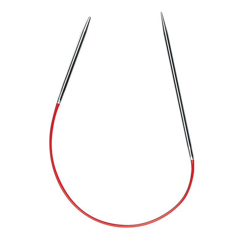 Addi 'Sockwonder' Lace Circular Needles 25cm/10, 2.5mm (US# 1), EasyKnit Rocket (EU Version) with red Cord - Image 1