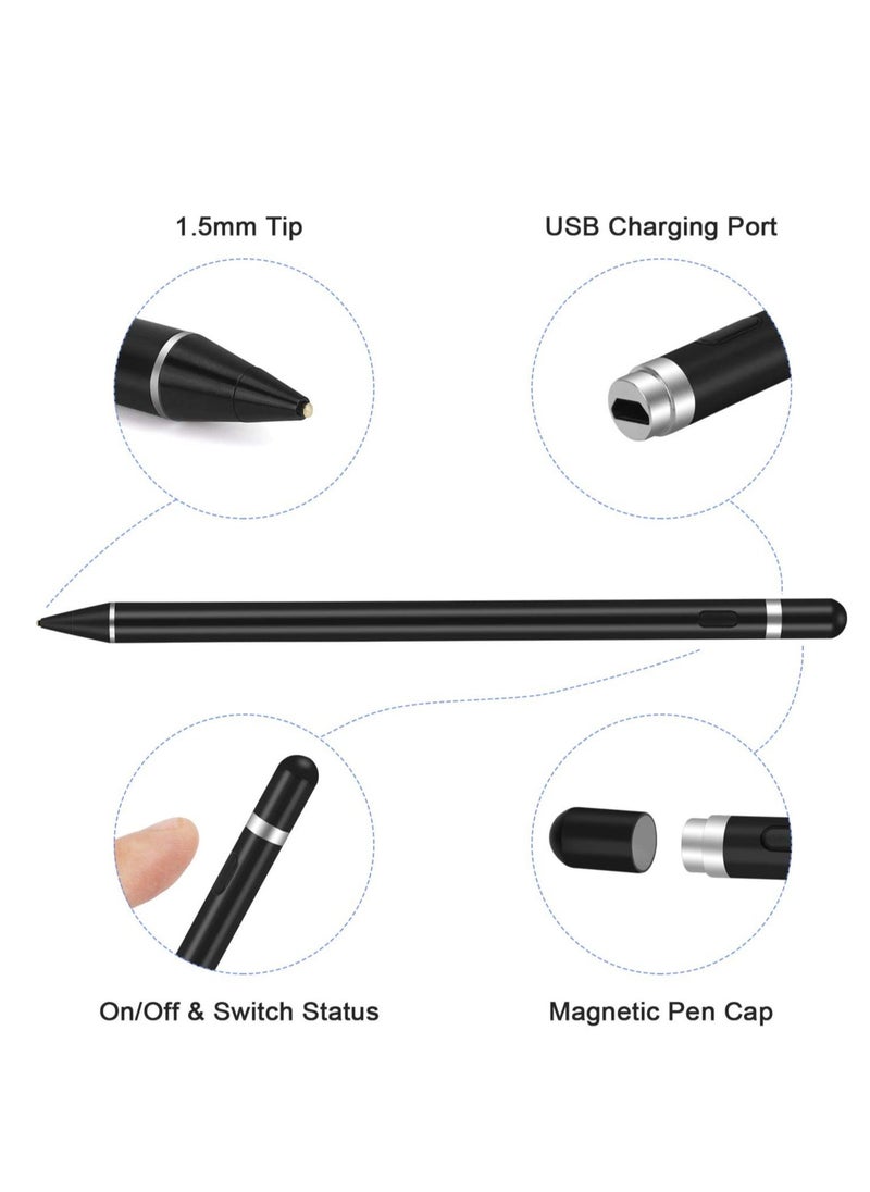 ELTRAZONE Active Stylus Pens for Touch Screens, Rechargeable Digital Stylish Pen Pencil Universal for iPhone/iPad Pro/Mini/Air/Android and Most Capacitive Touch Screens  - Image 2