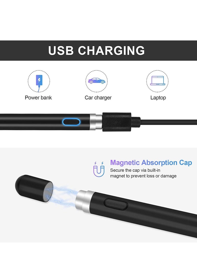 ELTRAZONE Active Stylus Pens for Touch Screens, Rechargeable Digital Stylish Pen Pencil Universal for iPhone/iPad Pro/Mini/Air/Android and Most Capacitive Touch Screens  - Image 3