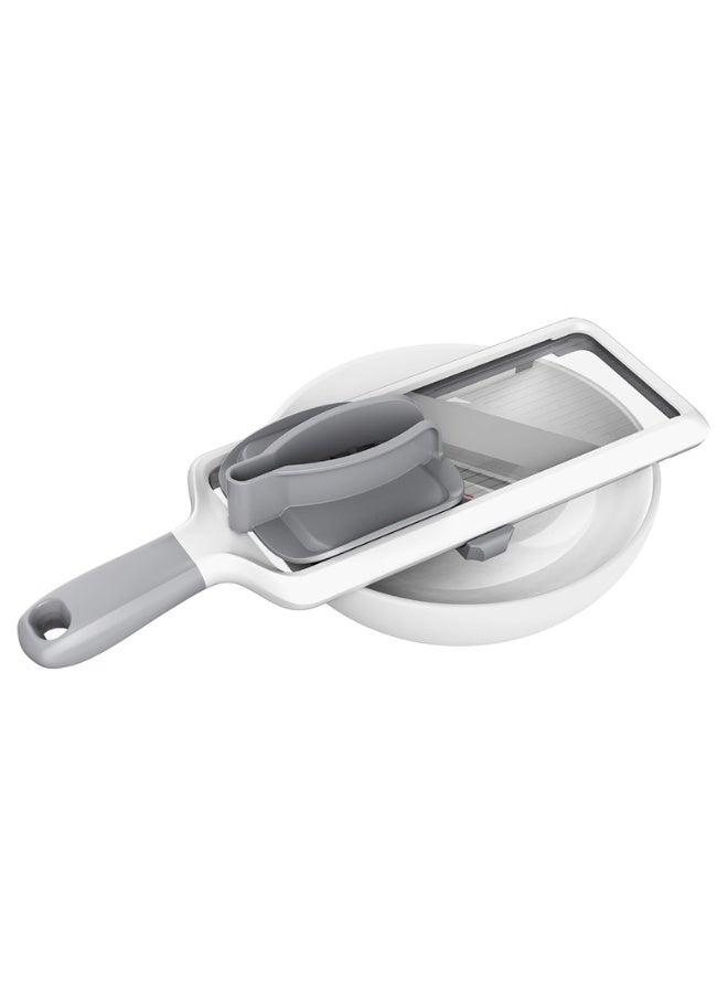 هومستر مقسمات يدوية متعددة الوظائف -شفرات من الفولاذ المقاوم للصدأ قابلة للضبط، قبضة مريحة، ميزات السلامة، سهلة التنظيف، مثالية لتقطيع الفواكه والخضروات بسرعة - Image 5