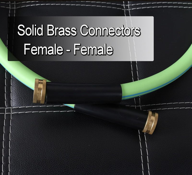 Atlantic Female to Female HeavyDuty Garden hose 4 ft x 5/8 inch Green Color Short Leader Water Hose (4 Feet) - Image 3