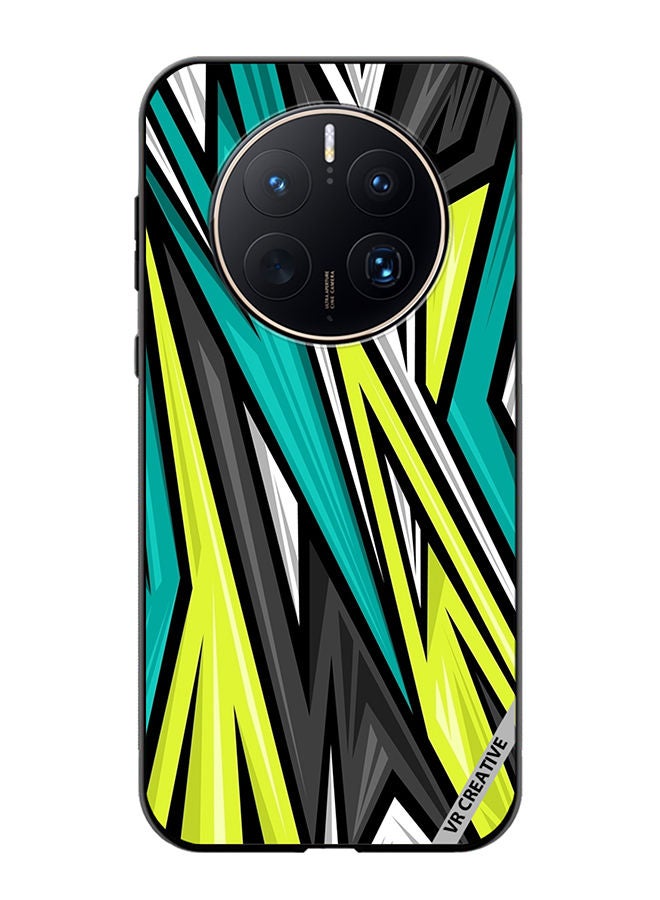 VR CREATIVE Protective Case Cover For Huawei Mate 50 Pro Texture Sports Racing Style Vector Design Multicolour - Image 1