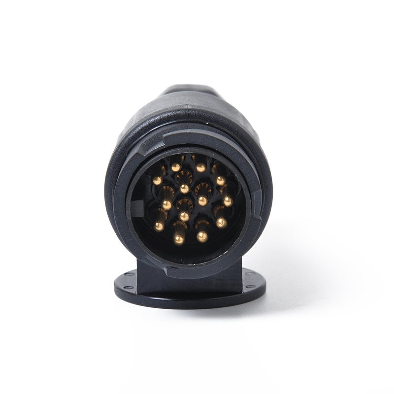 4 pcs 12V 13 Pin Trailer Plug Adapter Nylon 13 Pole Trailer Electrical Connector Wiring Connector Adapter (Black) - Image 3