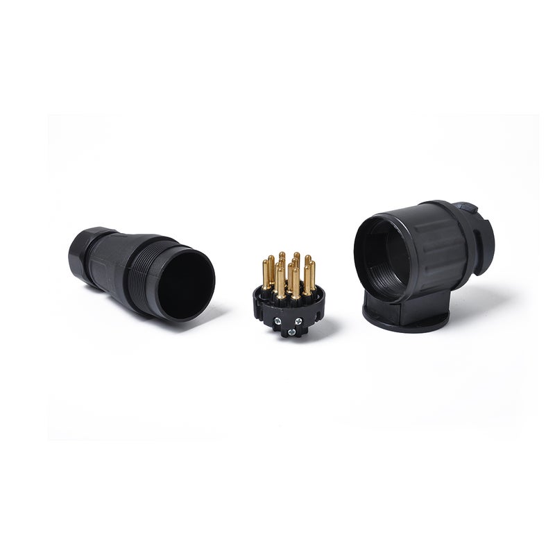 4 pcs 12V 13 Pin Trailer Plug Adapter Nylon 13 Pole Trailer Electrical Connector Wiring Connector Adapter (Black) - Image 4