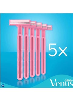 Gillette Gillette Simply Venus2 Basic Twin Blade Disposable Razors 5 Pcs  - Image 4