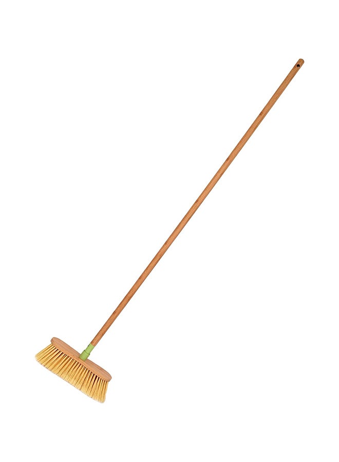 Home Pro م broom خشبي من بامبو HomePro - مصنوع من مواد طبيعية وقوية صديقة للبيئة، متينة - Image 1