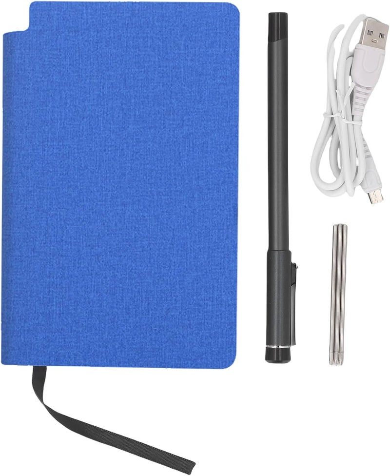 Zunate Digital Drawing Notebook,Smart Digital Pen,AI Drawing,Sync Paper Screen,Sound,Record Share Real Time, Export PDF Image,Offline Storage (Linen Texture Blue) - Image 2