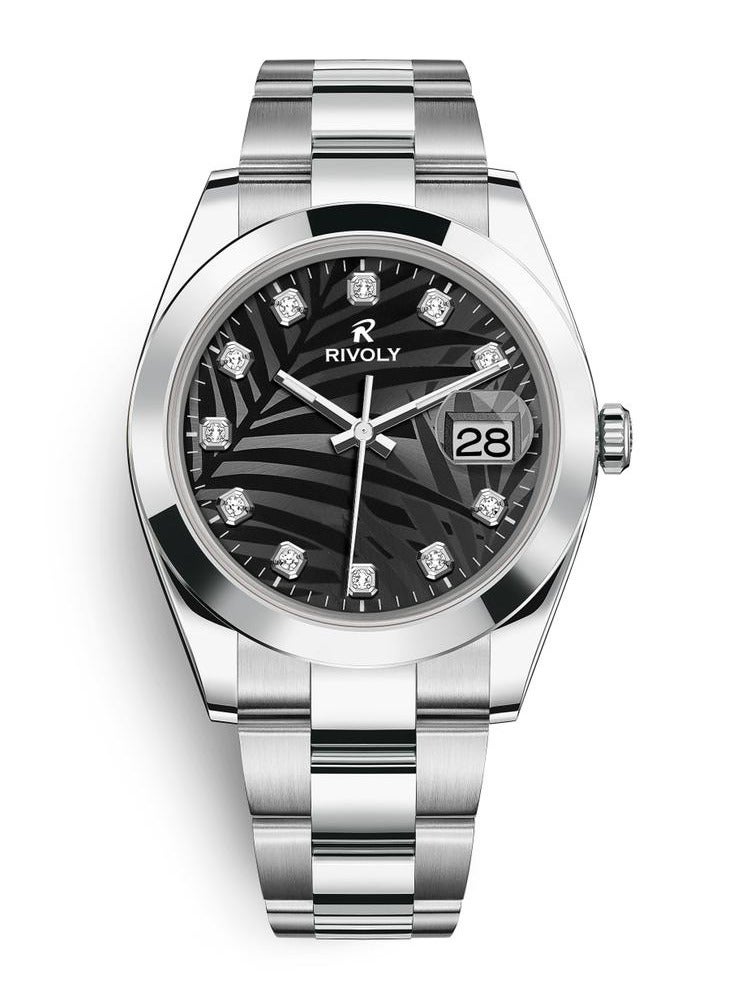ريفولي ساعة رجال عصرية مع التاريخ ستانلس استيل