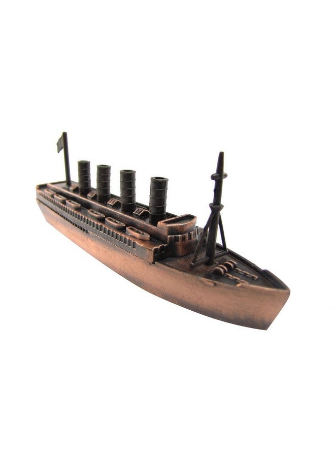 TG Treasure Gurus Metal Bronze Model Replica Cruise Ship Ocean Liner Die Cast Toy Pencil Sharpener - Image 1