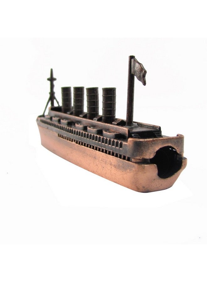 TG Treasure Gurus Metal Bronze Model Replica Cruise Ship Ocean Liner Die Cast Toy Pencil Sharpener - Image 3