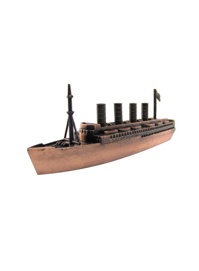 TG Treasure Gurus Metal Bronze Model Replica Cruise Ship Ocean Liner Die Cast Toy Pencil Sharpener - Image 2