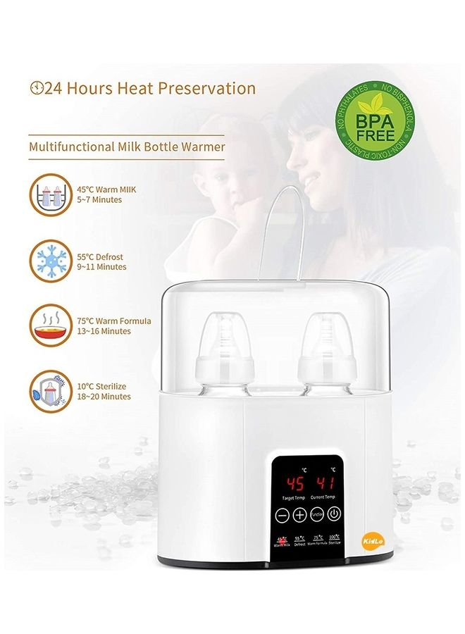 Kidle Milk Warmer Bottle Sterilizer 4 In 1 Baby Constant Temperature Heating Insulation - Image 4